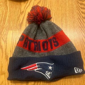 New Era Patriots Beanie - Red, Gray, and Blue